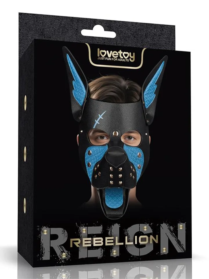 Rebellion Reign Scarred Alpha Pup Mask Blue - BDSM mask 1 [full]