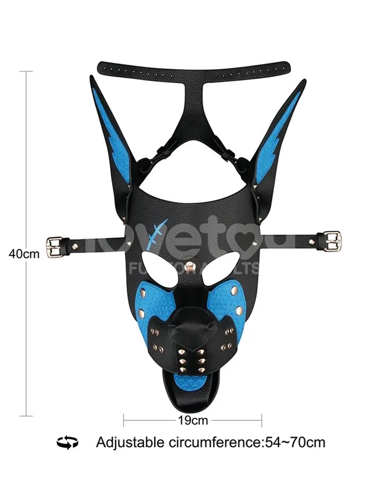 Rebellion Reign Scarred Alpha Pup Mask Blue - BDSM mask 2 [full]