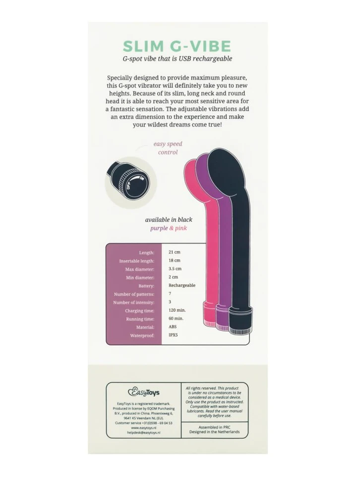 Rechargeable G-spot Vibrator Pink - G-spot vibrator 4 [full]