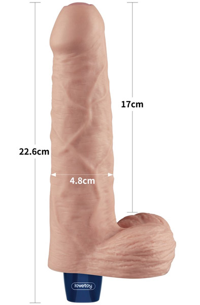 Rechargeable Vibrating Dildo 22,6 cm - Vibrating dildo 3
