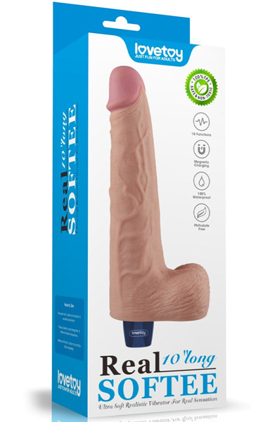 Rechargeable Vibrating Dildo 25,3 cm - Vibrating dildo 7