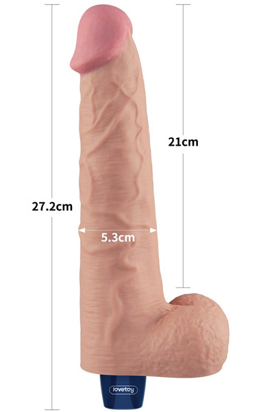 Rechargeable Vibrating Dildo 27,2 cm - Vibrating dildo 3