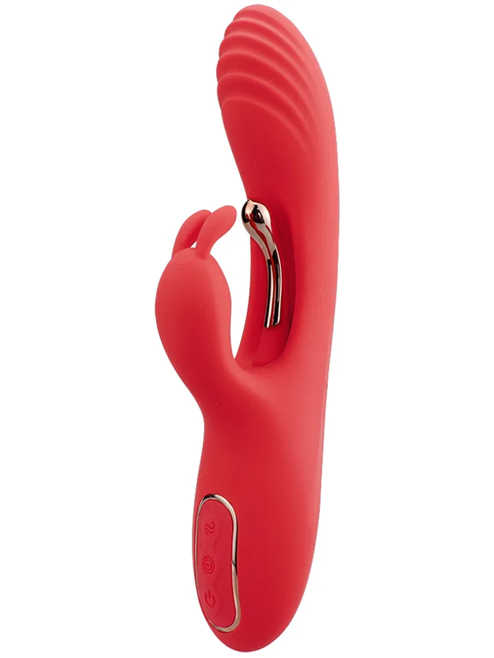 Red & Gold Flapping Rabbit Red - Rabbit vibrator 1