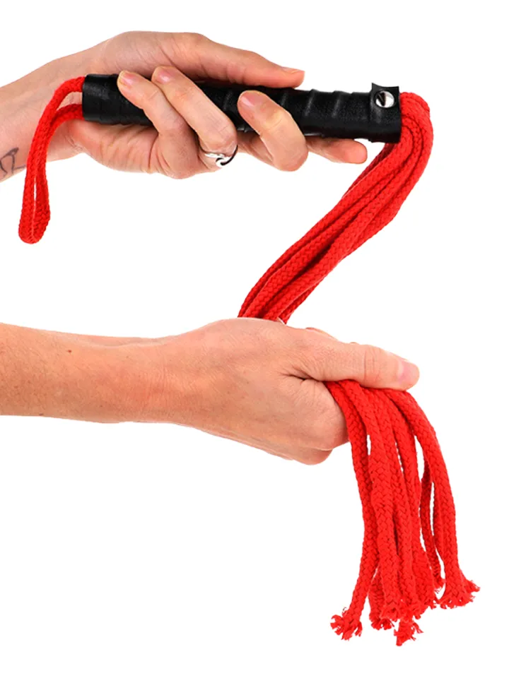 Red Rope Whip 56 cm - Flogger 1 [full]