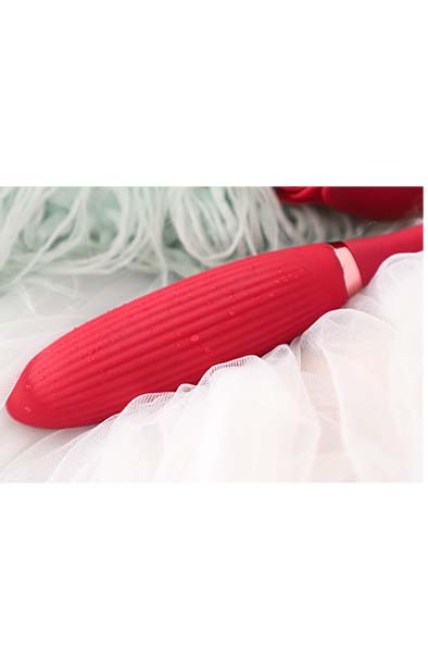 Red Rose Suction + Vibrating Bullet - Clitoral stimulator 4
