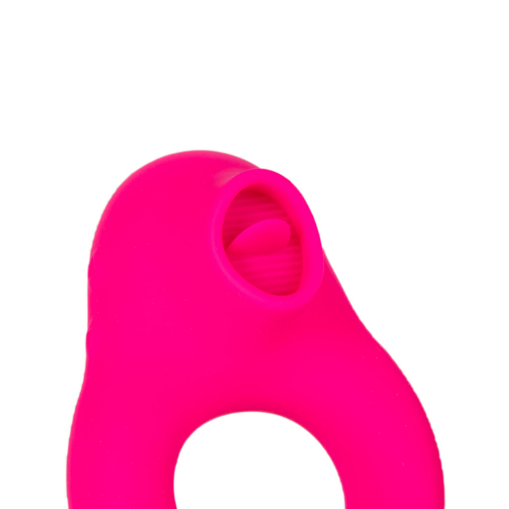 Remote Controlled Vibrating Licking Cock Ring Pink - Vibrierender Penisring 3