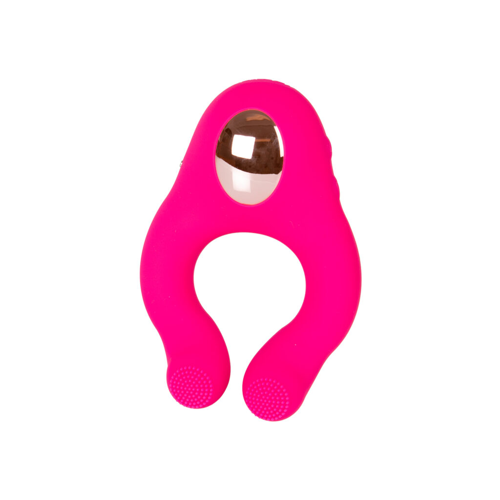 Remote Controlled Vibrating Licking Cock Ring Pink - Vibrierender Penisring 4