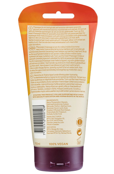 RFSU 3in1 Turn Up The Heat 150ml - Lubricant & massage lotion 2