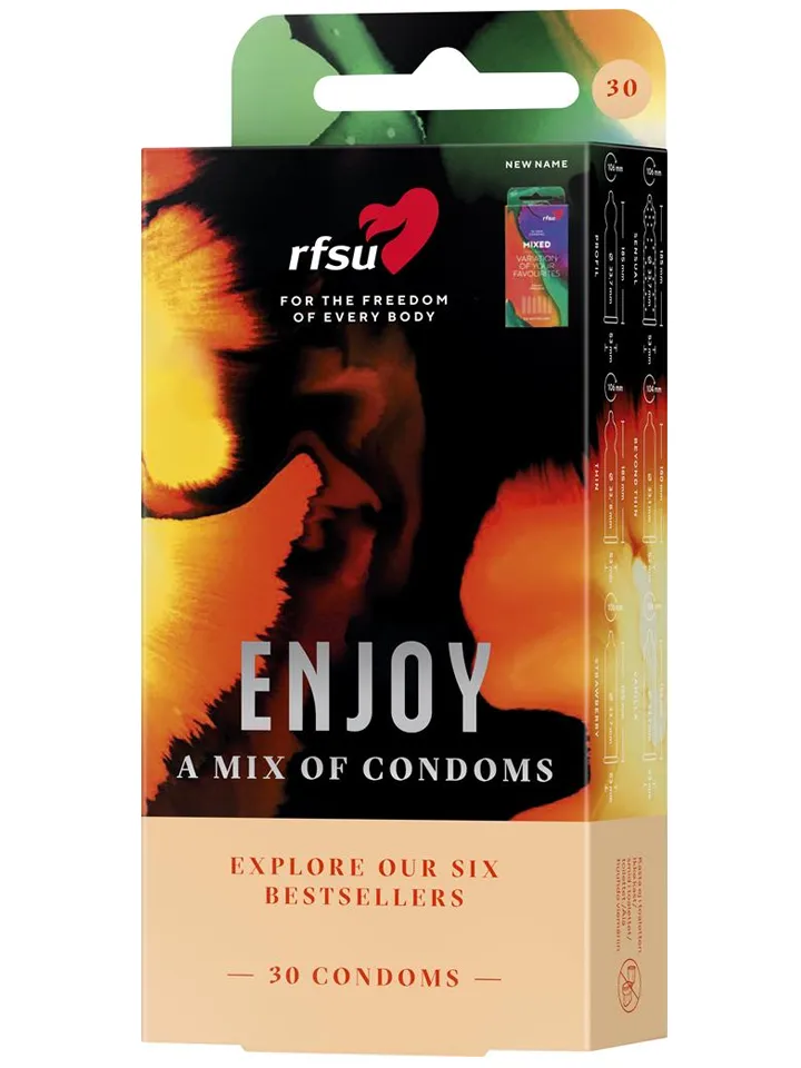 RFSU Enjoy A Mix Of Condoms 30-pack - Mix pack condoms 1