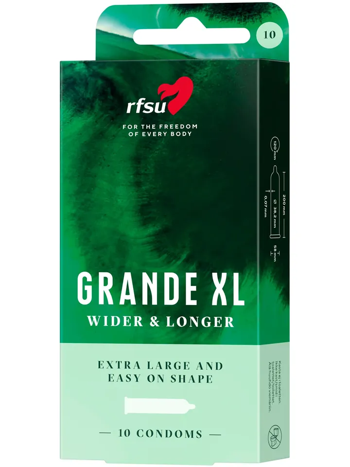 RFSU Grande XL 10-pack - Extra large condoms 1