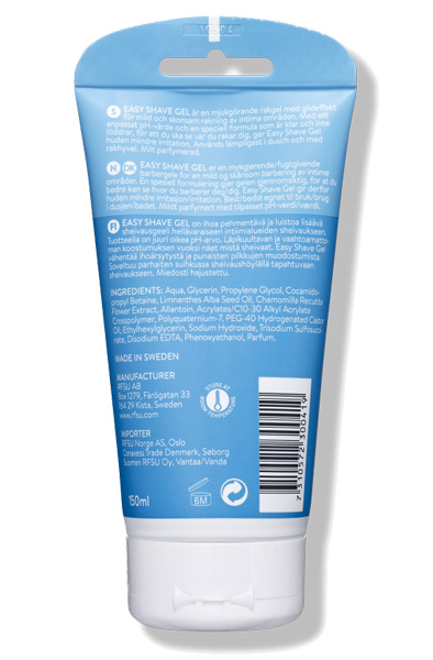 RFSU Intim Easy Shave Gel 150ml - Intimrasur 2