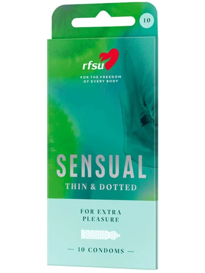 RFSU Sensual (Näkken) Kondomer 10-pack - Textured condoms 1