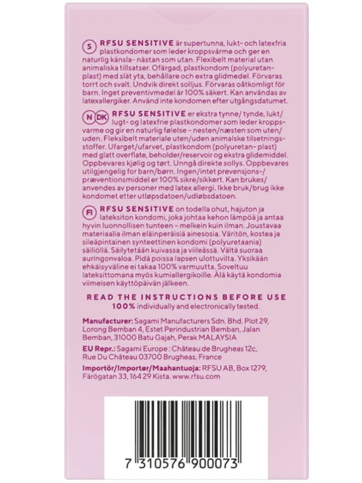 RFSU So Sensitive 6-pack - Thin condoms 2