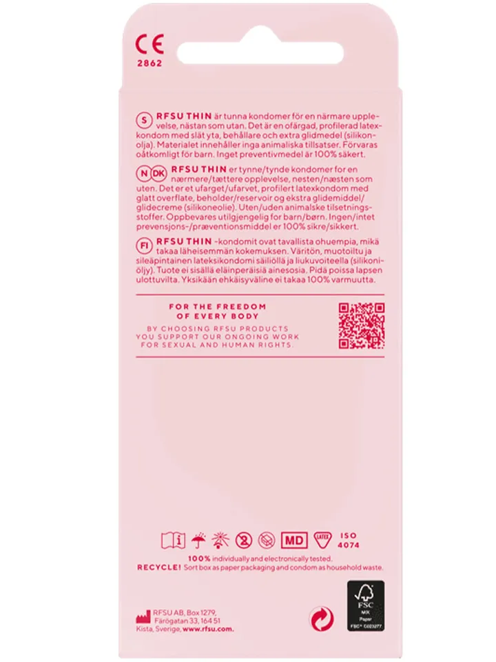 RFSU Thin Kondomer 30-pack - Thin condoms 2