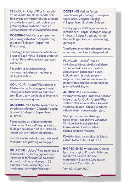 RFSU UrinCur 15 kapslar - Behandlung von Harnwegsinfektionen 2