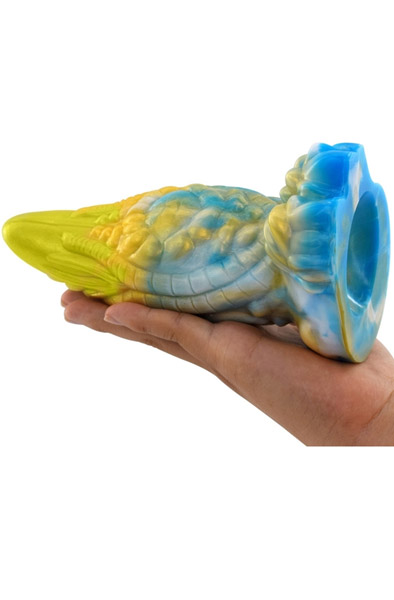 Rhegax Dildo Gold-Blue 20 cm - Dragon dildo 1