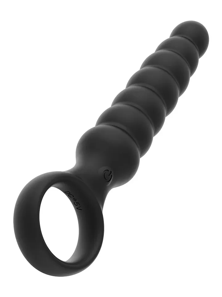 Ribbed Anal Plug With Vibrations Black - Vibrating anal plug 2 [full]