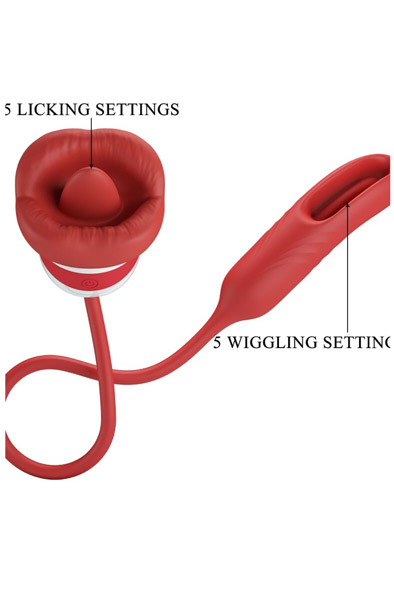 Romance Alyss Red Mouth Vibrator - Vibrator 2