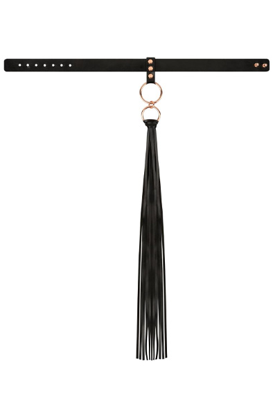 Rosy Gold Collar With Flogger - Collar 3