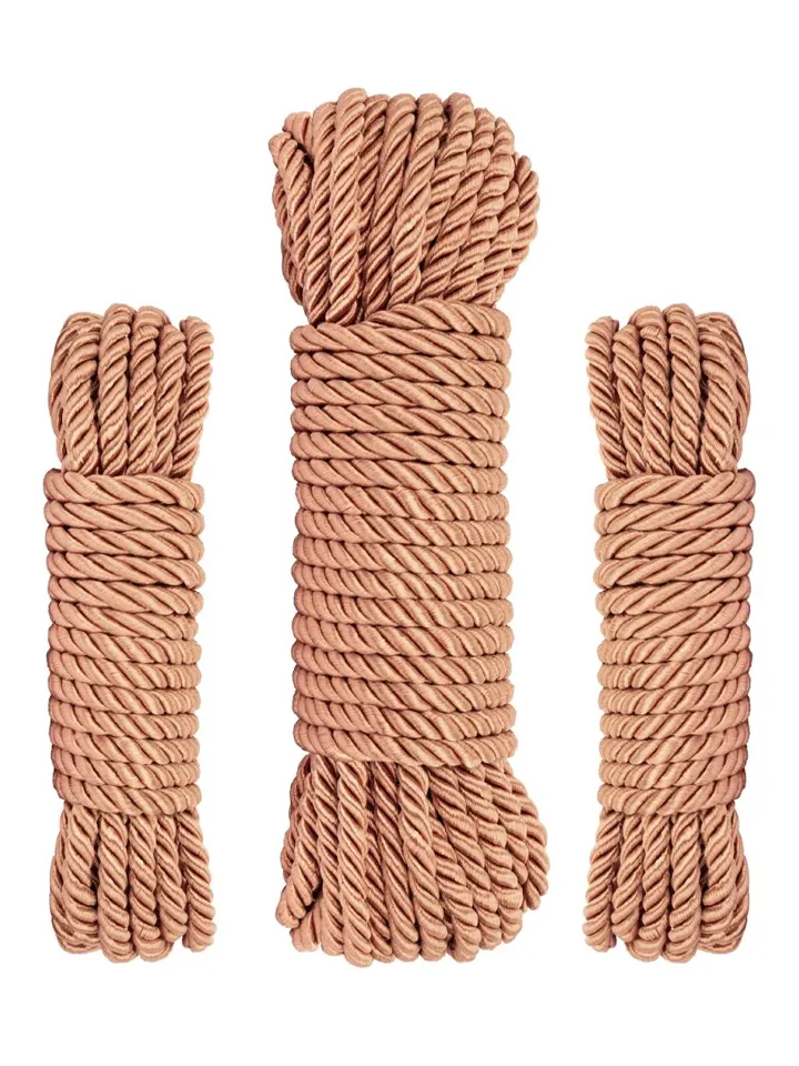Rosy Gold Rope Set Luxury Bondage Ropes - BDSM rep 1 [full]