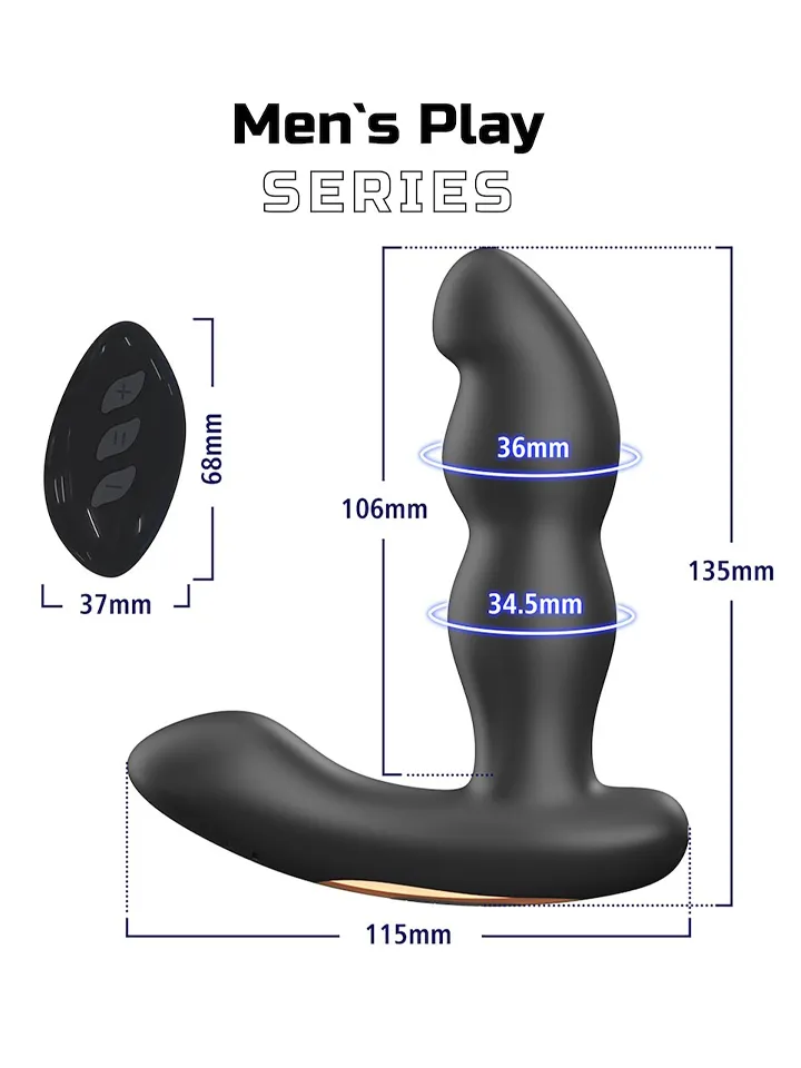 Rotating Prostate Massager With Remote Control - Prostate stimulator 5 [full]