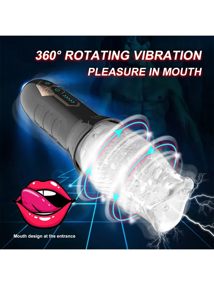 Rotating & Vibrating Masturbator - Masturbator 2 [full]