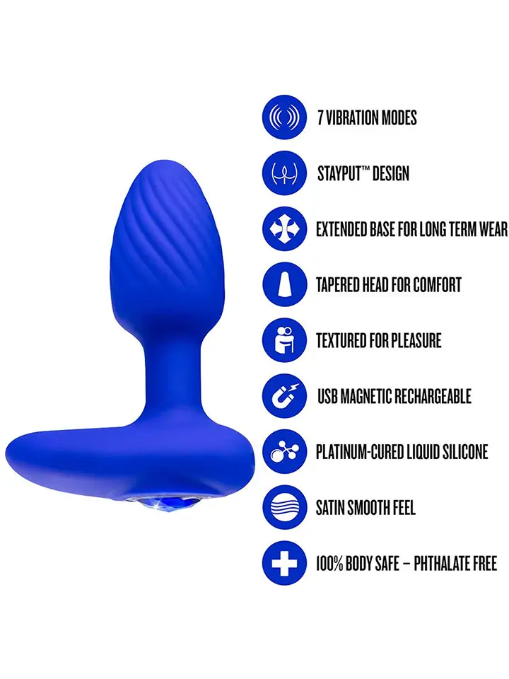 Sapphire Mystery Vibrating Plug - Vibrating anal plug 3