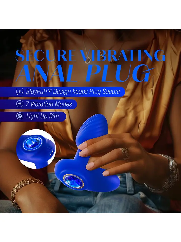 Sapphire Mystery Vibrating Plug - Vibrating anal plug 4