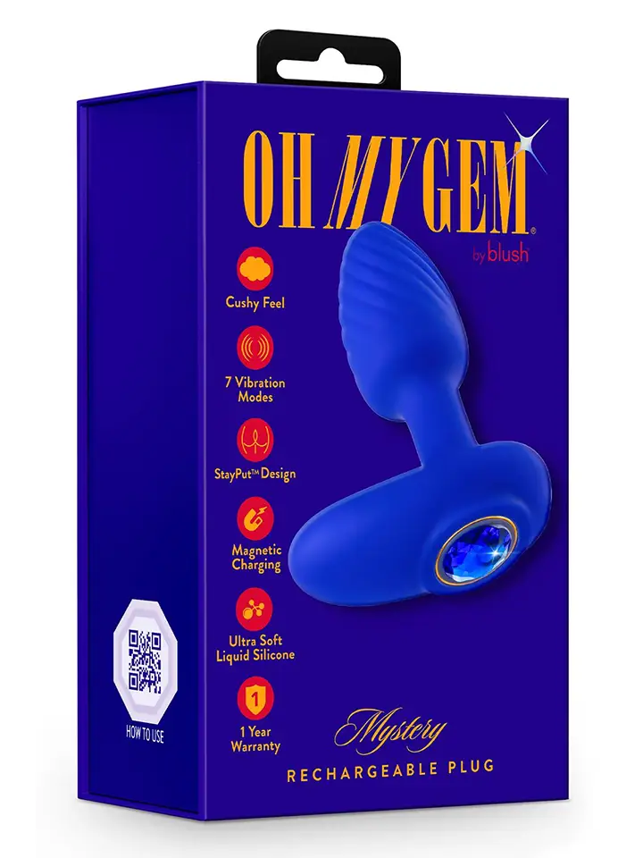 Sapphire Mystery Vibrating Plug - Vibrating anal plug 6