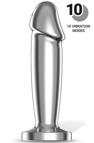 Sarmy Vibrating Chrome Anal Plug Small - Anal-Dildo mit Vibration 1