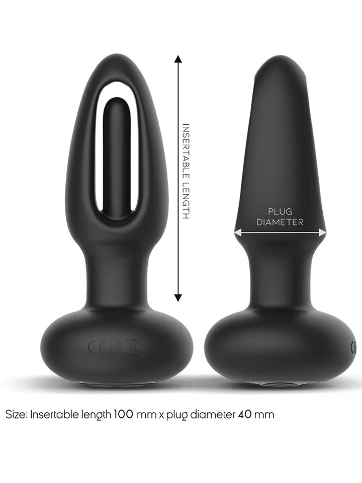 Sasha Vibrating Plug With Flipping Tongue & Remote - Vibrating anal plug 3
