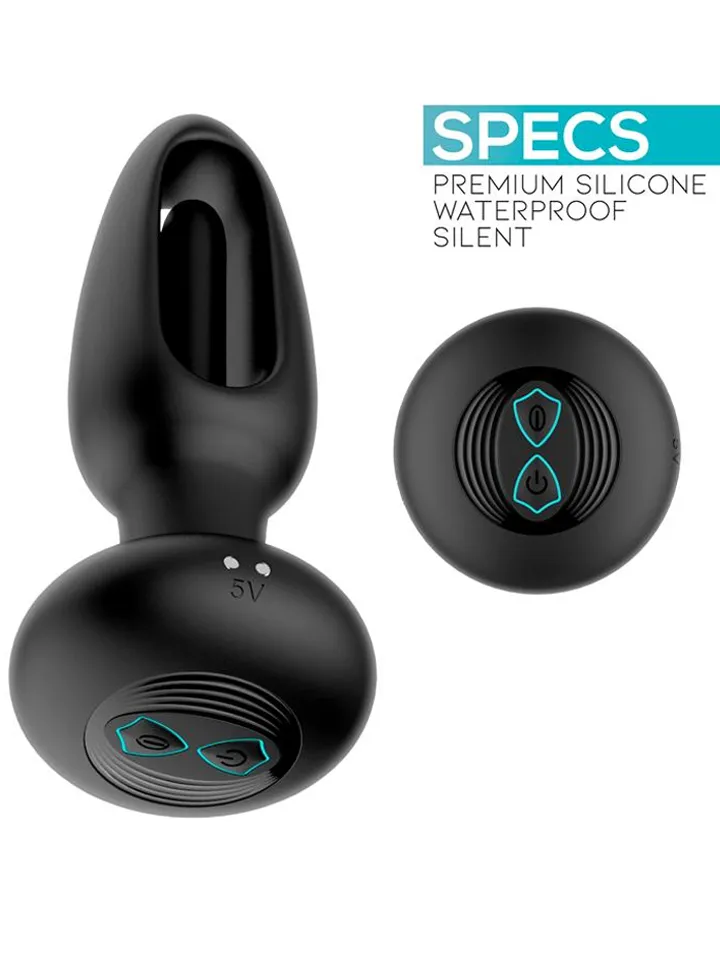 Sasha Vibrating Plug With Flipping Tongue & Remote - Vibrating anal plug 4