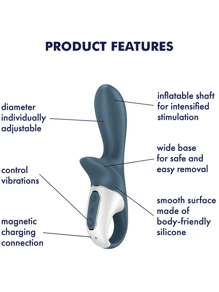 Satisfyer Air Pump Booty 2 Dark Grey - Anal vibrator 2