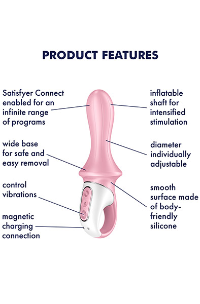 Satisfyer Air-Pump Booty 5 Pink - Anal vibrators 2