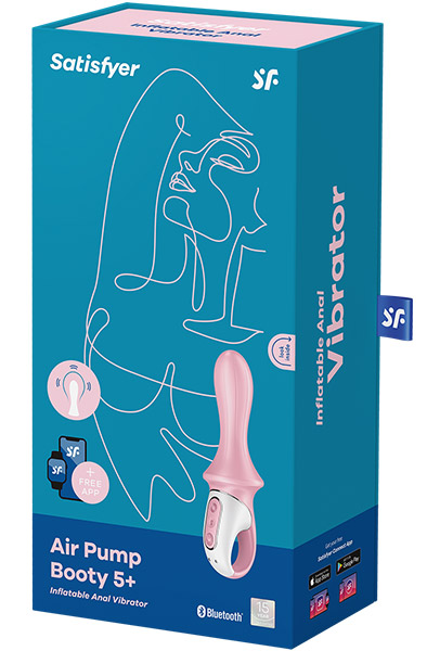 Satisfyer Air-Pump Booty 5 Pink - Anal vibrators 5