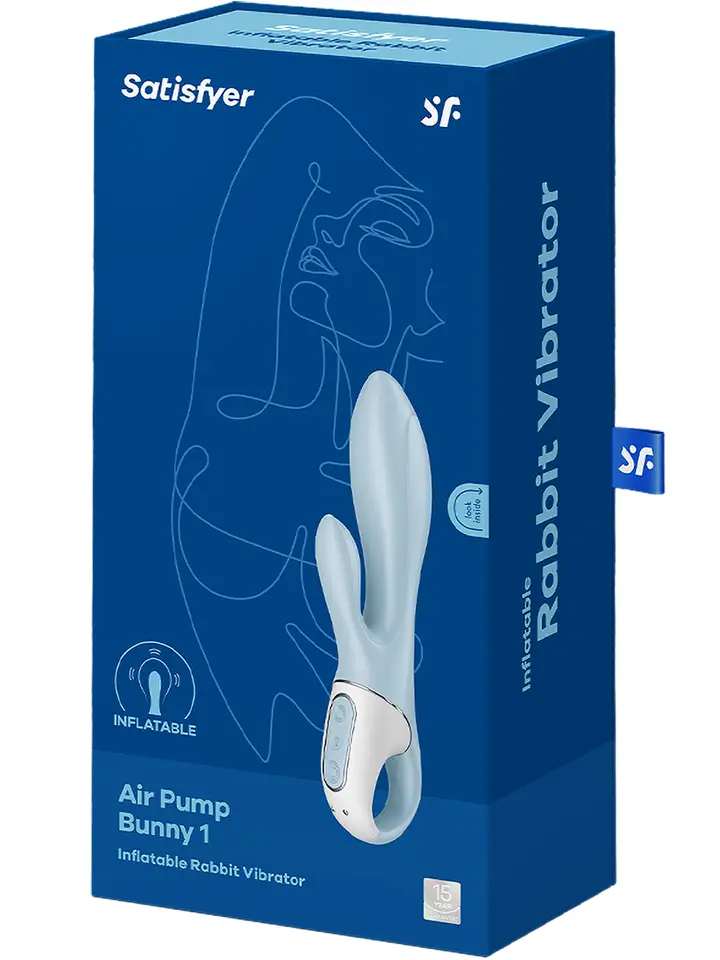 Satisfyer Air Pump Bunny 1 Blue - Rabbit vibrator 5