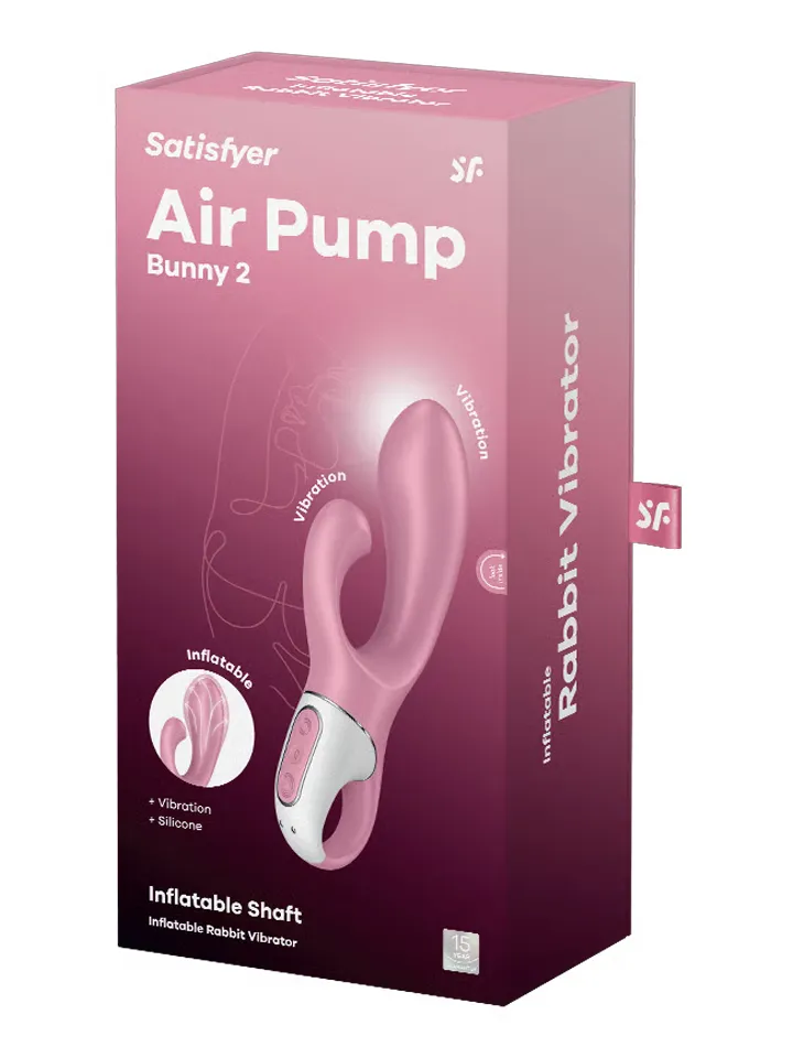 Satisfyer Air Pump Bunny 2 Light Red - Rabbit vibrator 5 [full]