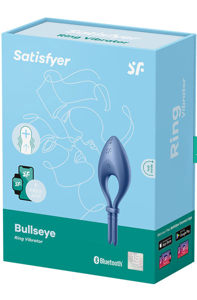 Satisfyer Bullseye Ring Vibrator Blue - App-gesteuerter Penisring 4
