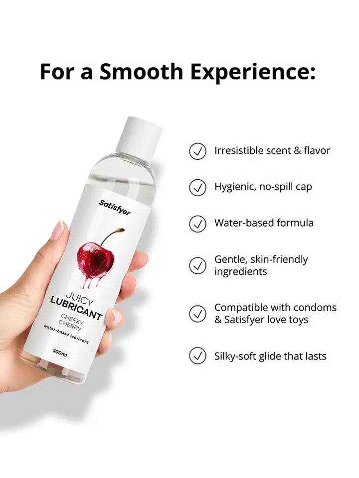 Satisfyer Cheeky Cherry Water Based Lubricant 300 ml - Water-based lubricant 3 [full]