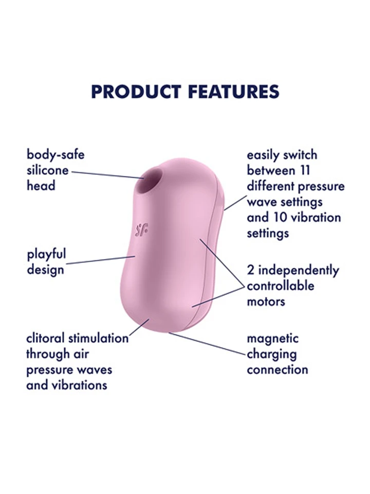 Satisfyer Cotton Candy Airpulse Stimulator - Air pressure vibrator 2 [full]