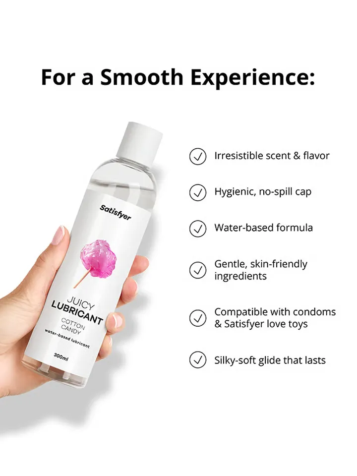 Satisfyer Cotton Candy Water Based Lubricant 300 ml - Flavoured lubricant 3 [full]
