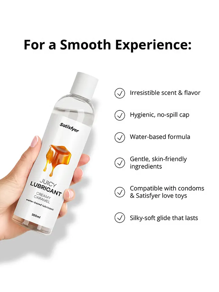 Satisfyer Creamy Caramel Water Based Lubricant 300 ml - Flavoured lubricant 3 [full]