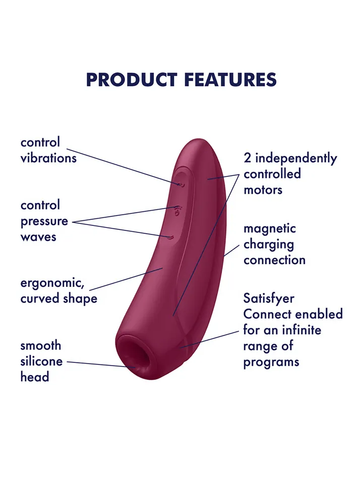 Satisfyer Curvy 1+ Rose Red - App-controlled clitoral stimulator 2 [full]