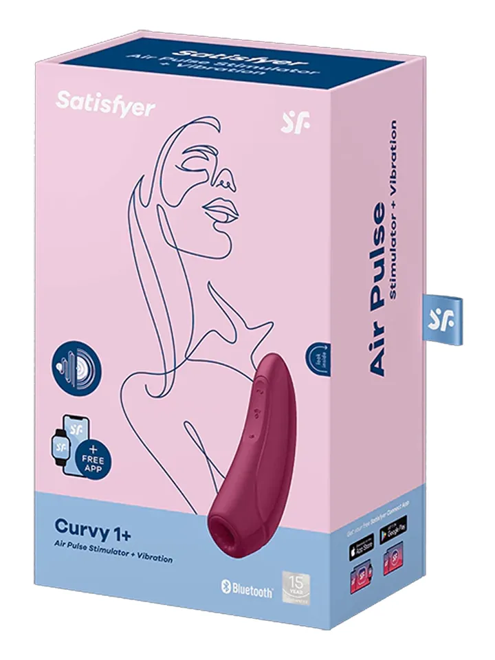Satisfyer Curvy 1+ Rose Red - App-controlled clitoral stimulator 4 [full]