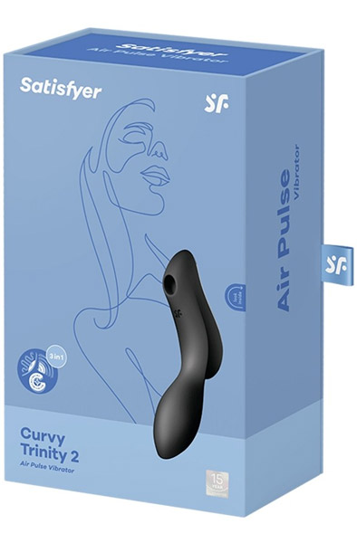 Satisfyer Curvy Trinity 2 Black - Air pressure vibrator 4