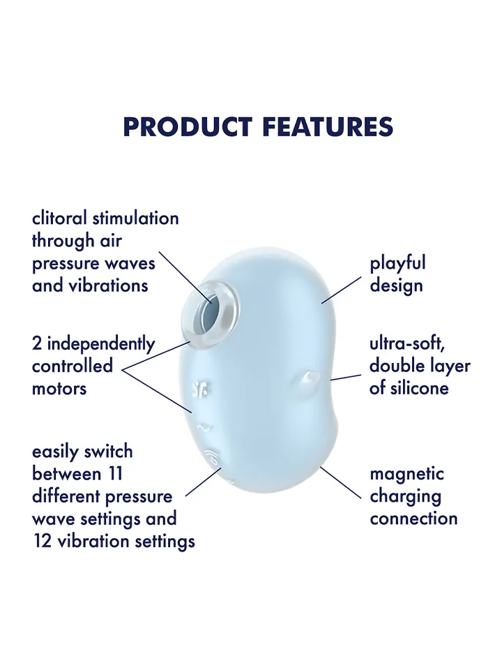 Satisfyer Cutie Ghost Blue - Air pressure vibrator 2 [full]
