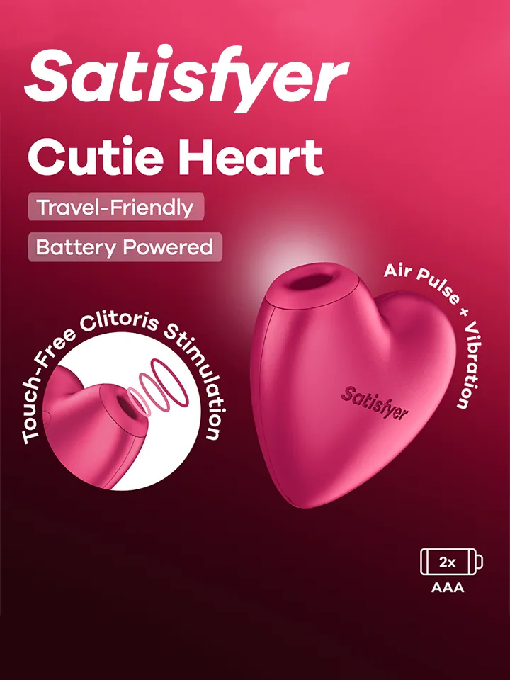 Satisfyer Cutie Heart Battery Powered - Air pressure vibrator 1 [full]