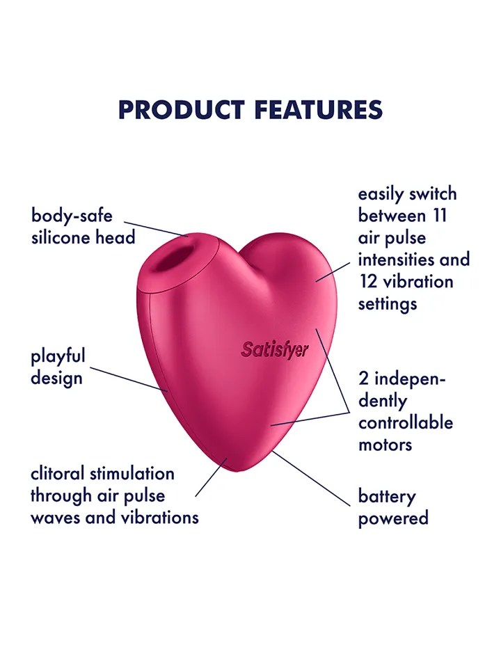 Satisfyer Cutie Heart Battery Powered - Air pressure vibrator 2 [full]