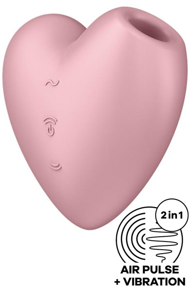 Satisfyer Cutie Heart Light Red - Air pressure vibrator 1