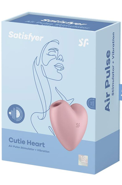 Satisfyer Cutie Heart Light Red - Air pressure vibrator 5